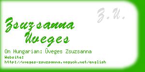 zsuzsanna uveges business card